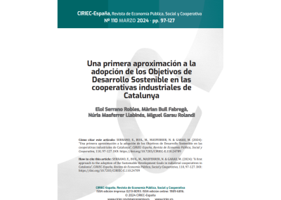 Una primera aproximación a la adopción de los Objetivos de Desarrollo Sostenible en las cooperativas industriales de Catalunya